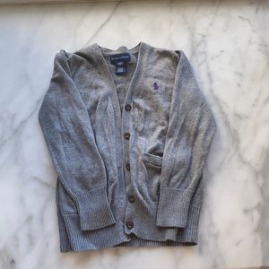 Polo by Ralph Lauren girls grey sweater size 4T